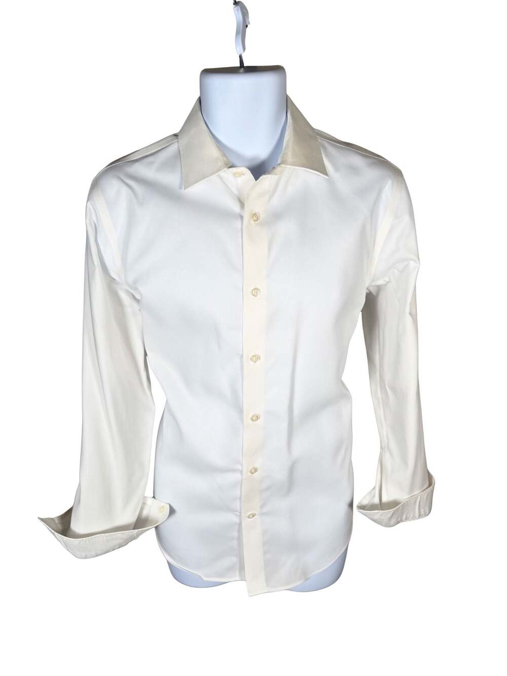 Banana Republic Slim Fit Non-Iron 100% Cotton White Dress Shirt